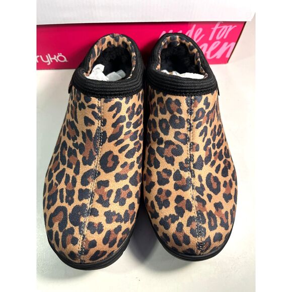 Ryka Women's Stellar Mule Cheetah Fur Lined SZ 8-1/2 NEW - Picture 3 of 7